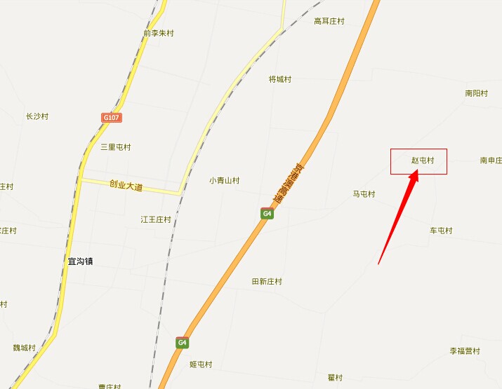 地图展示《92年赵屯东大桥风景》赵屯村位于宜沟镇东部,宜沟镇和伏道
